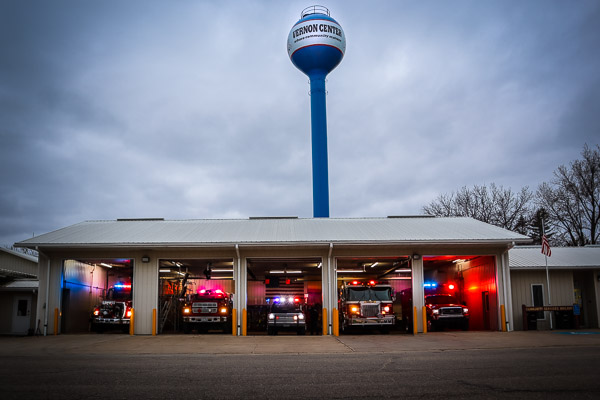 The Five Emergency Vehicles used by the department